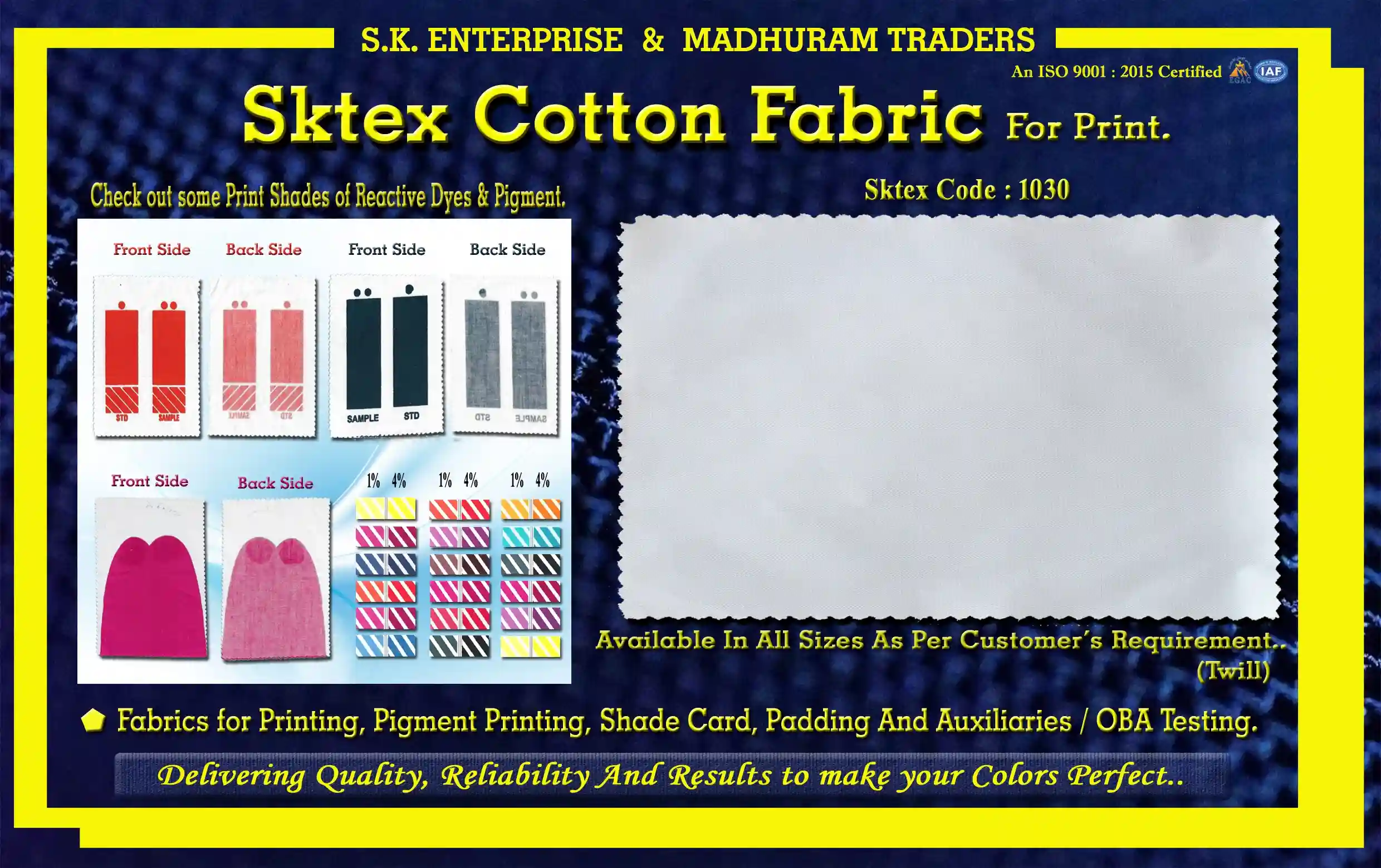 Cotton Fabric Print 1030 - S.K.Enterprise